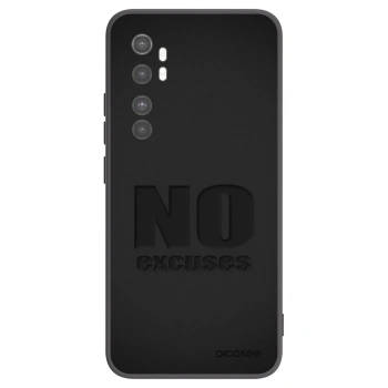 Picasee silikónový čierny obal pre Xiaomi Mi Note 10 Lite - No Excuses