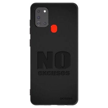 Picasee silikónový čierny obal pre Samsung Galaxy A21s - No Excuses