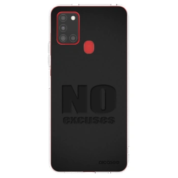 Picasee silikónový prehľadný obal pre Samsung Galaxy A21s - No Excuses