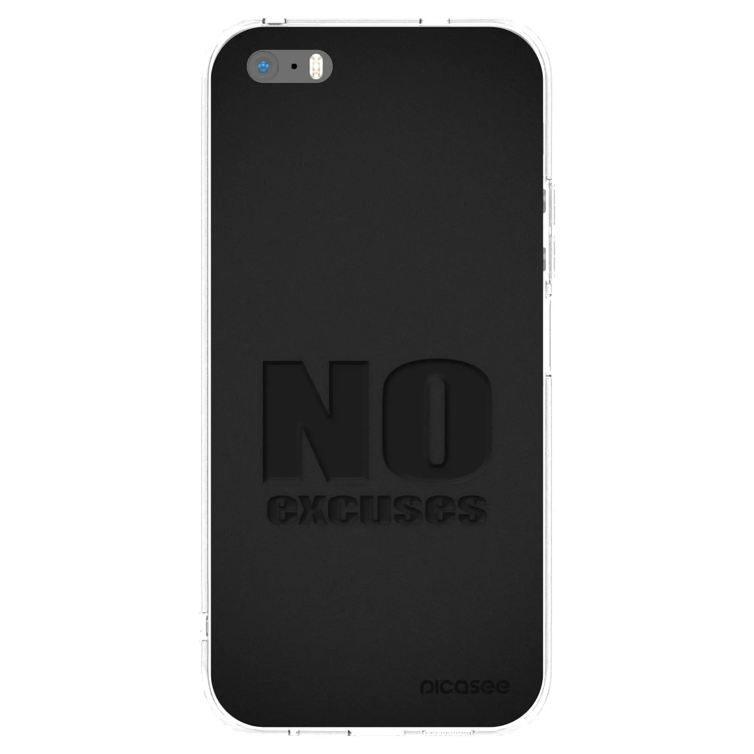 Silikónový prehľadný obal pre Apple iPhone 5/5S/SE - No Excuses
