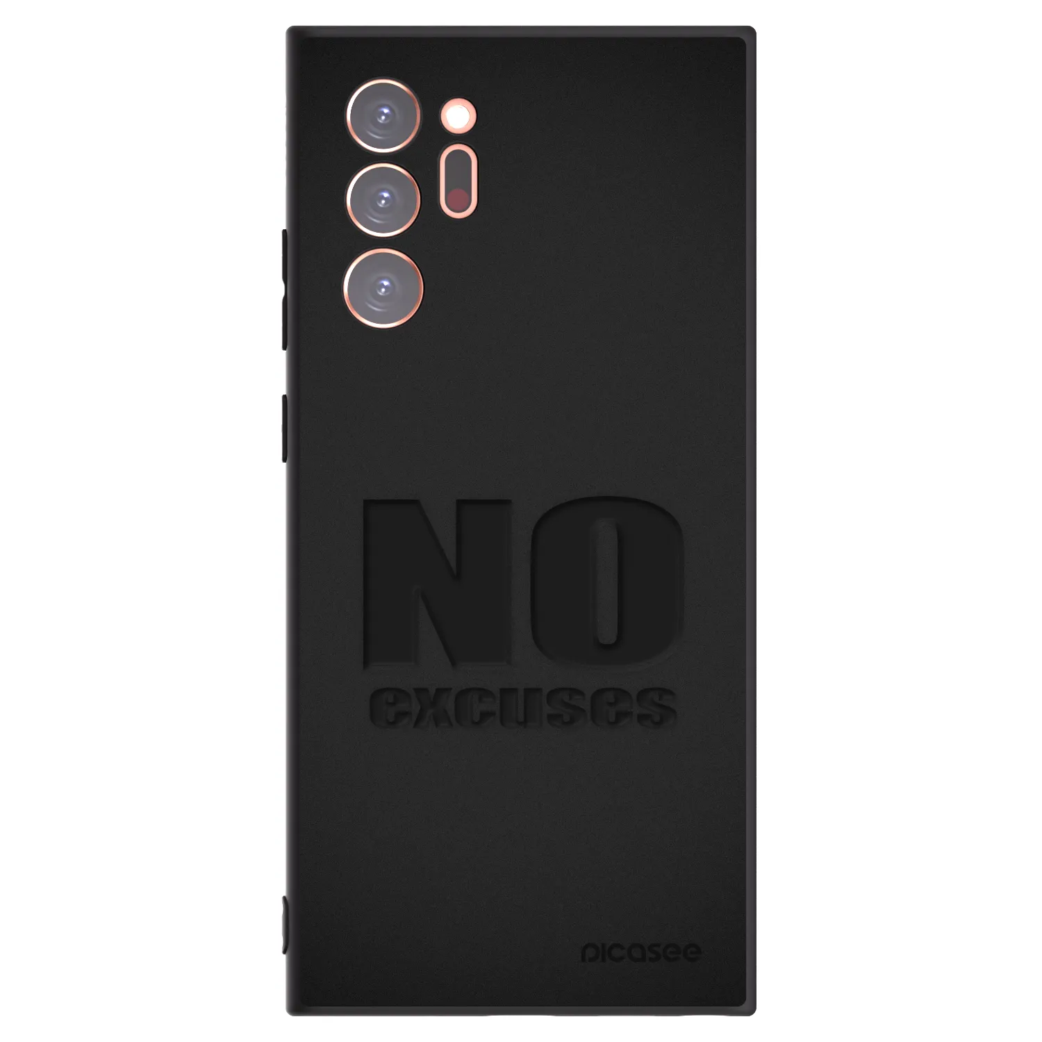 Picasee silikónový čierny obal pre Samsung Galaxy Note 20 Ultra - No Excuses
