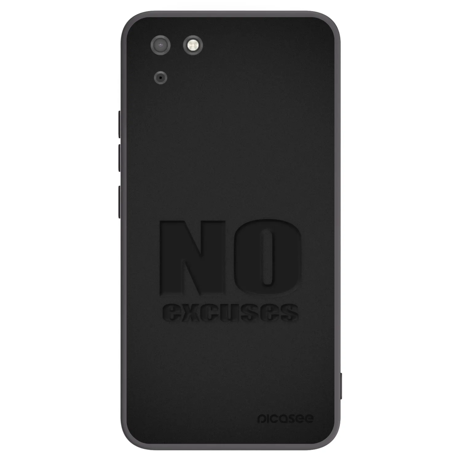Picasee silikónový čierny obal pre Huawei Y5P - No Excuses