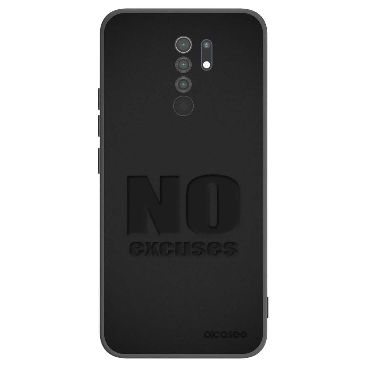 Picasee silikónový čierny obal pre Xiaomi Redmi 9 - No Excuses