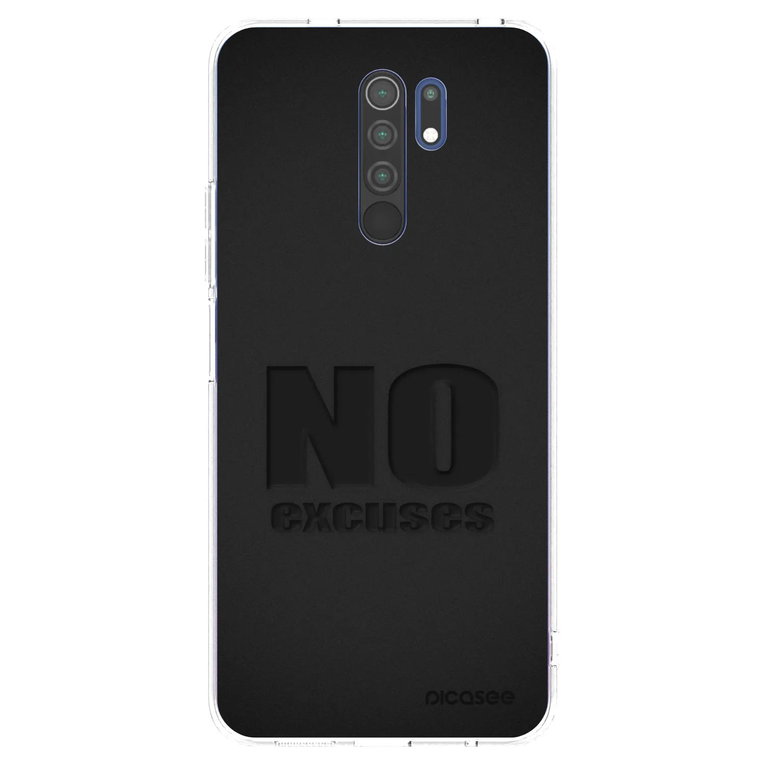 Silikónový prehľadný obal pre Xiaomi Redmi 9 - No Excuses