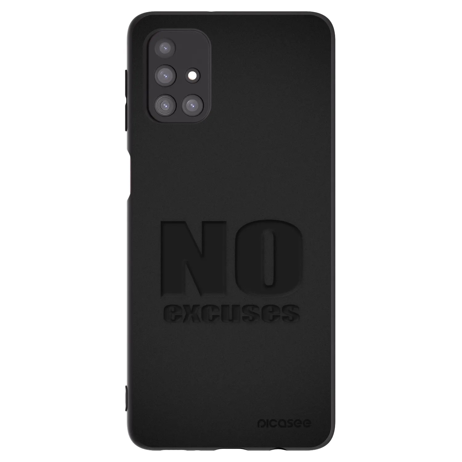 Picasee silikónový čierny obal pre Samsung Galaxy M31s - No Excuses