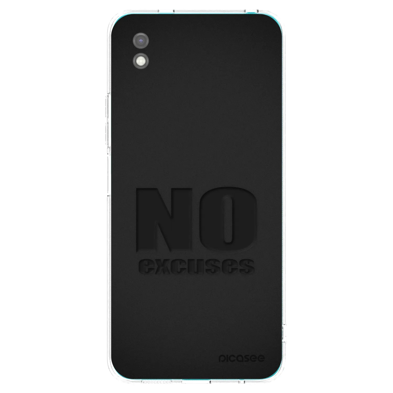 Picasee silikónový čierny obal pre Xiaomi Redmi 9A - No Excuses