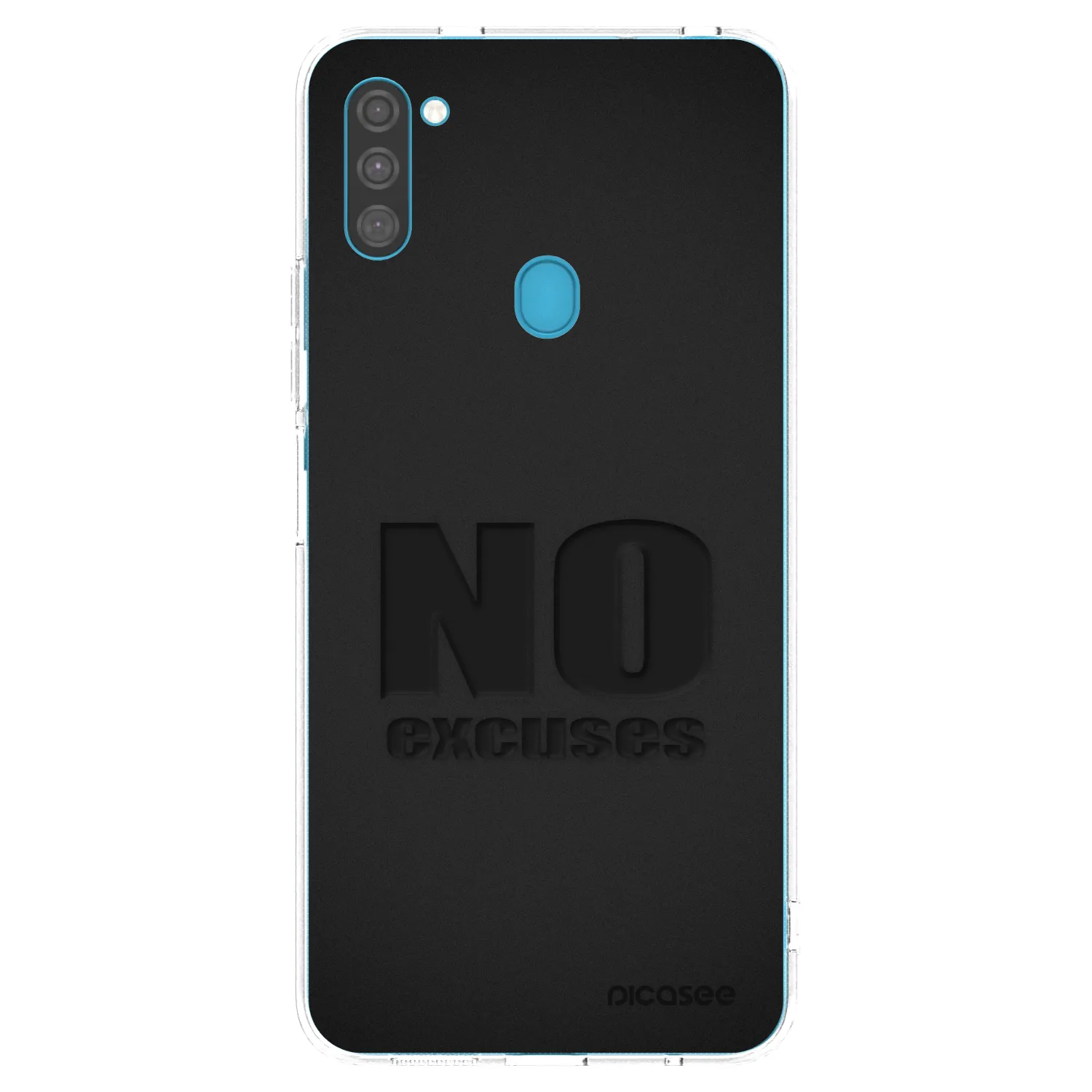 Silikónový prehľadný obal pre Samsung Galaxy M11 - No Excuses