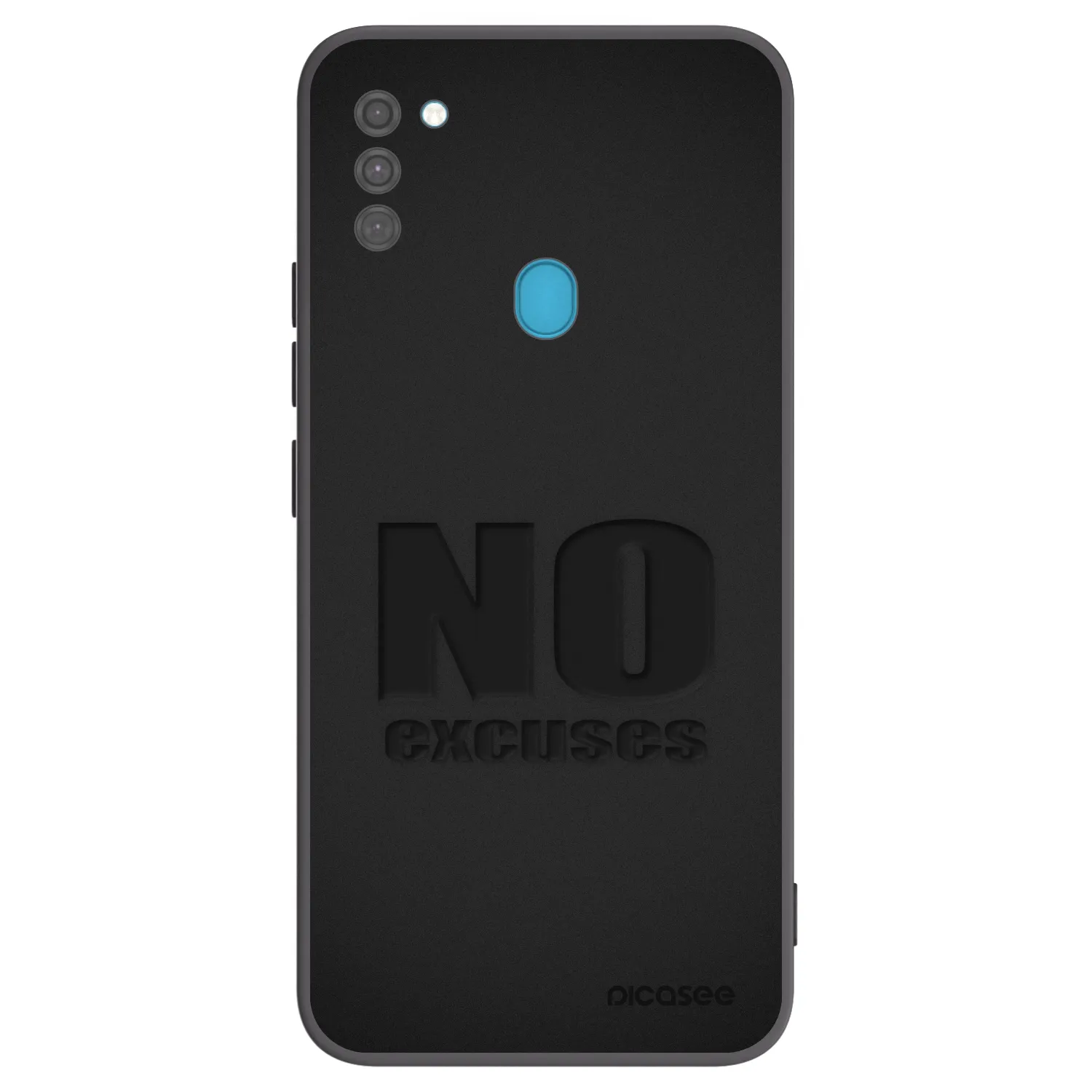 Picasee silikónový čierny obal pre Samsung Galaxy M11 - No Excuses