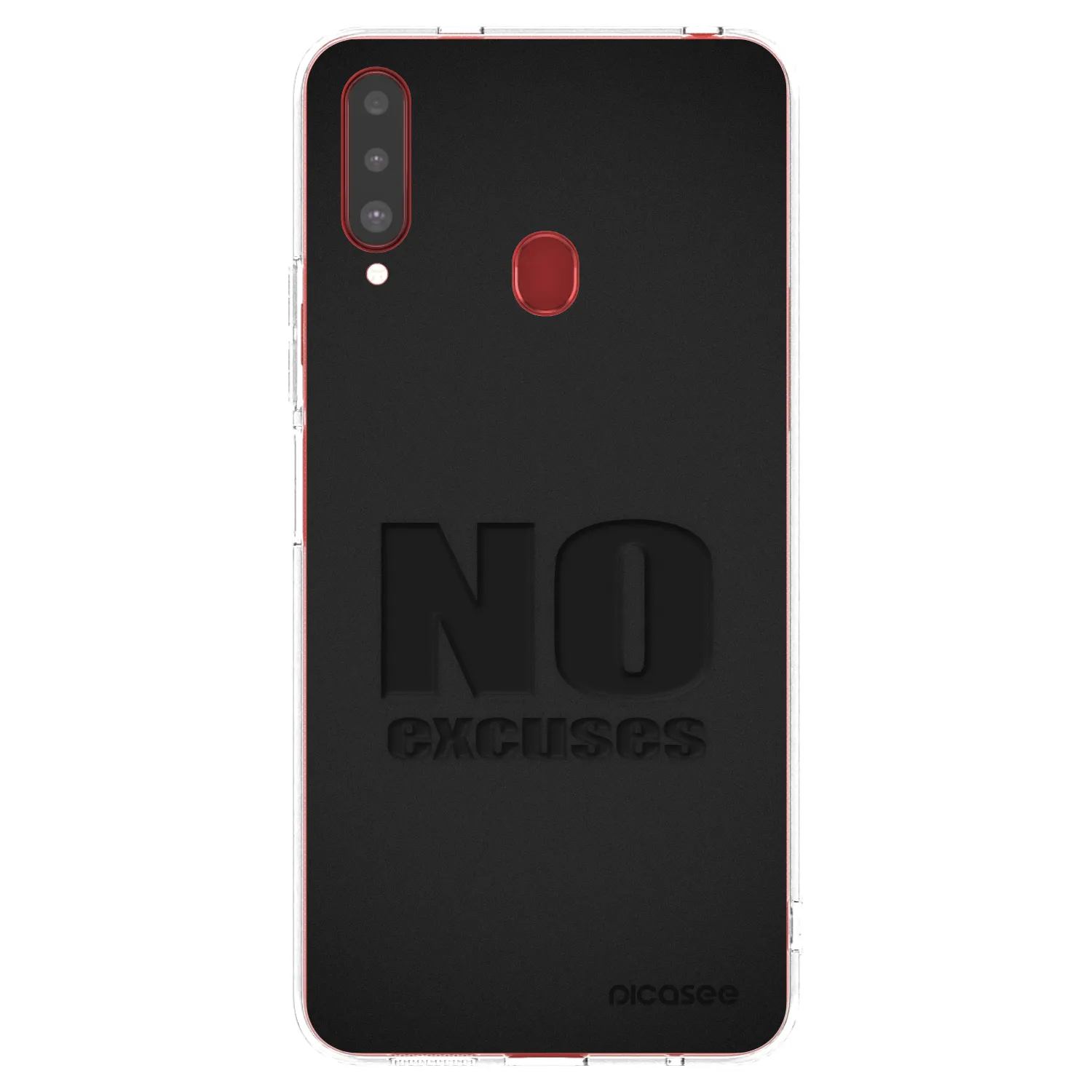 Picasee silikónový prehľadný obal pre Samsung Galaxy A20s - No Excuses