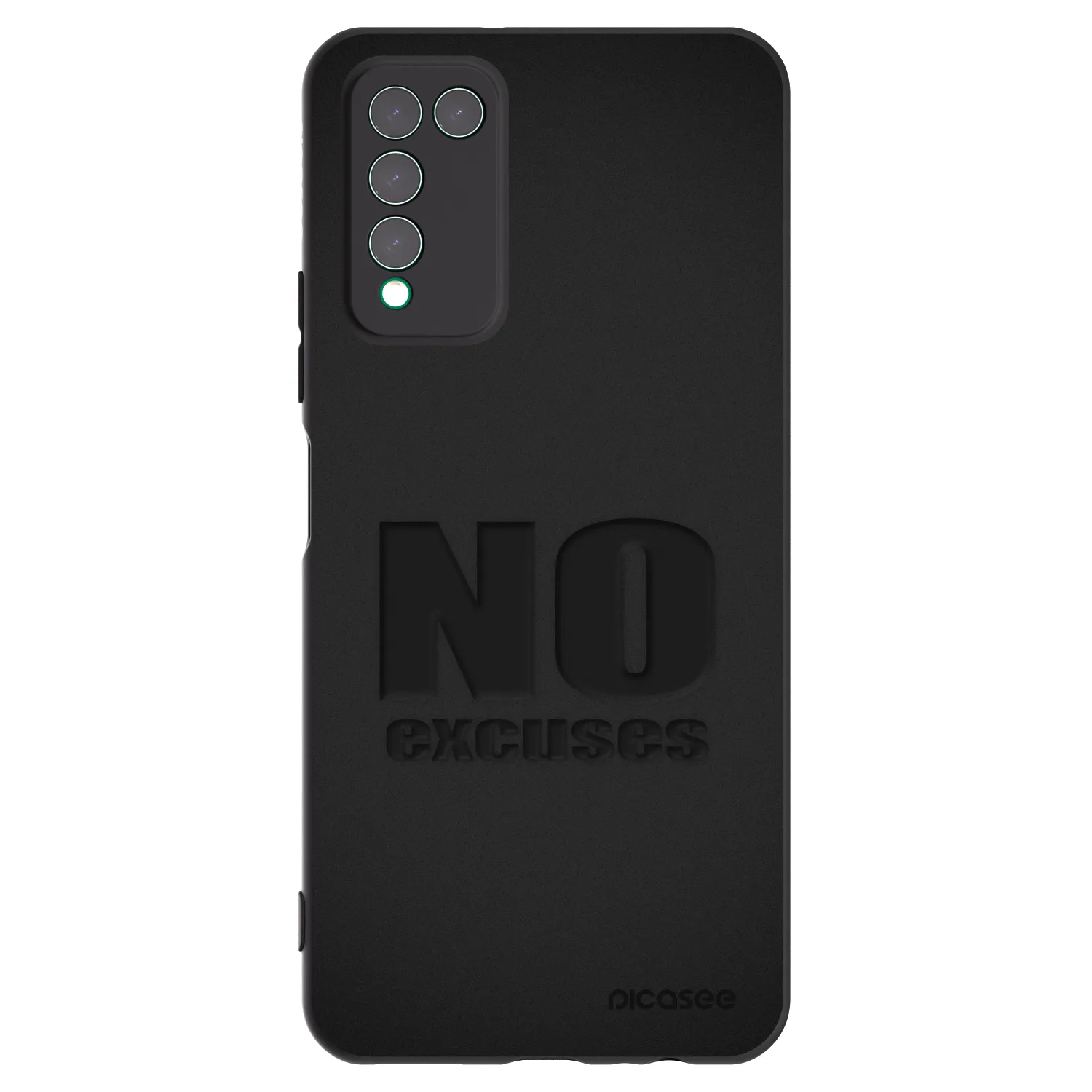 Picasee silikónový čierny obal pre Honor 10X Lite - No Excuses