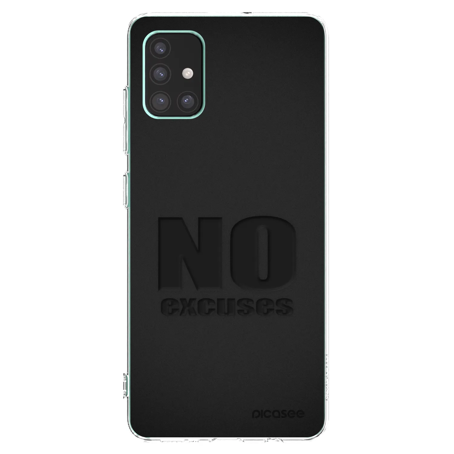 Picasee silikónový prehľadný obal pre Samsung Galaxy M51 M515F - No Excuses