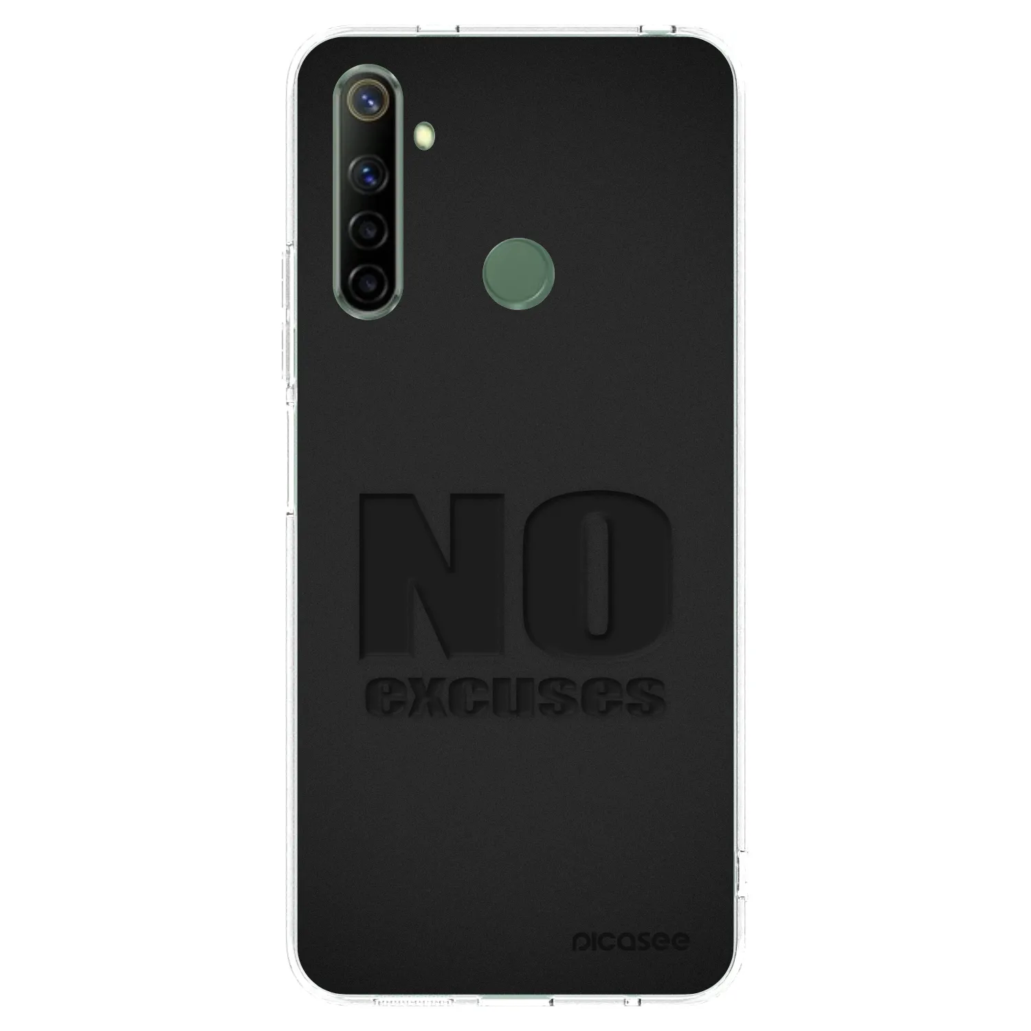 Picasee silikónový prehľadný obal pre Realme 6i - No Excuses