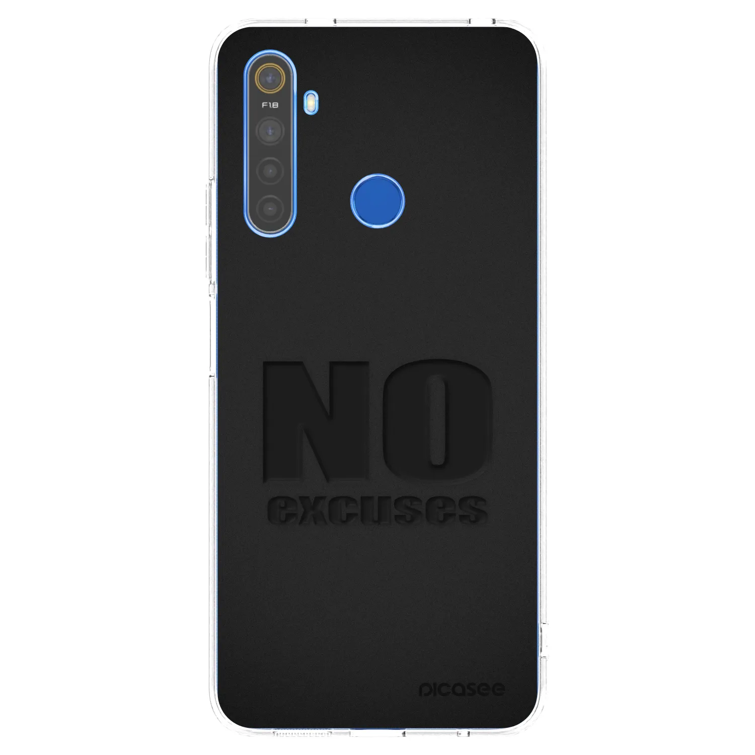 Picasee silikónový prehľadný obal pre Realme 5 - No Excuses