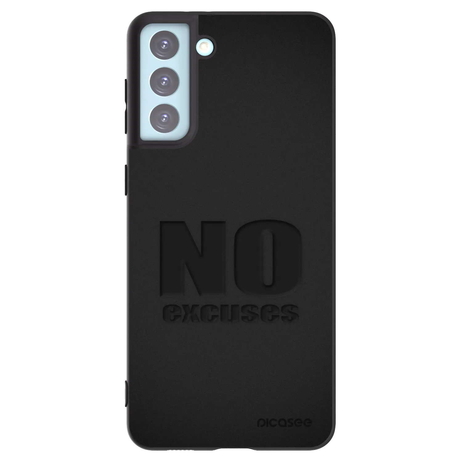 Picasee silikónový čierny obal pre Samsung Galaxy S21+ 5G G996F - No Excuses