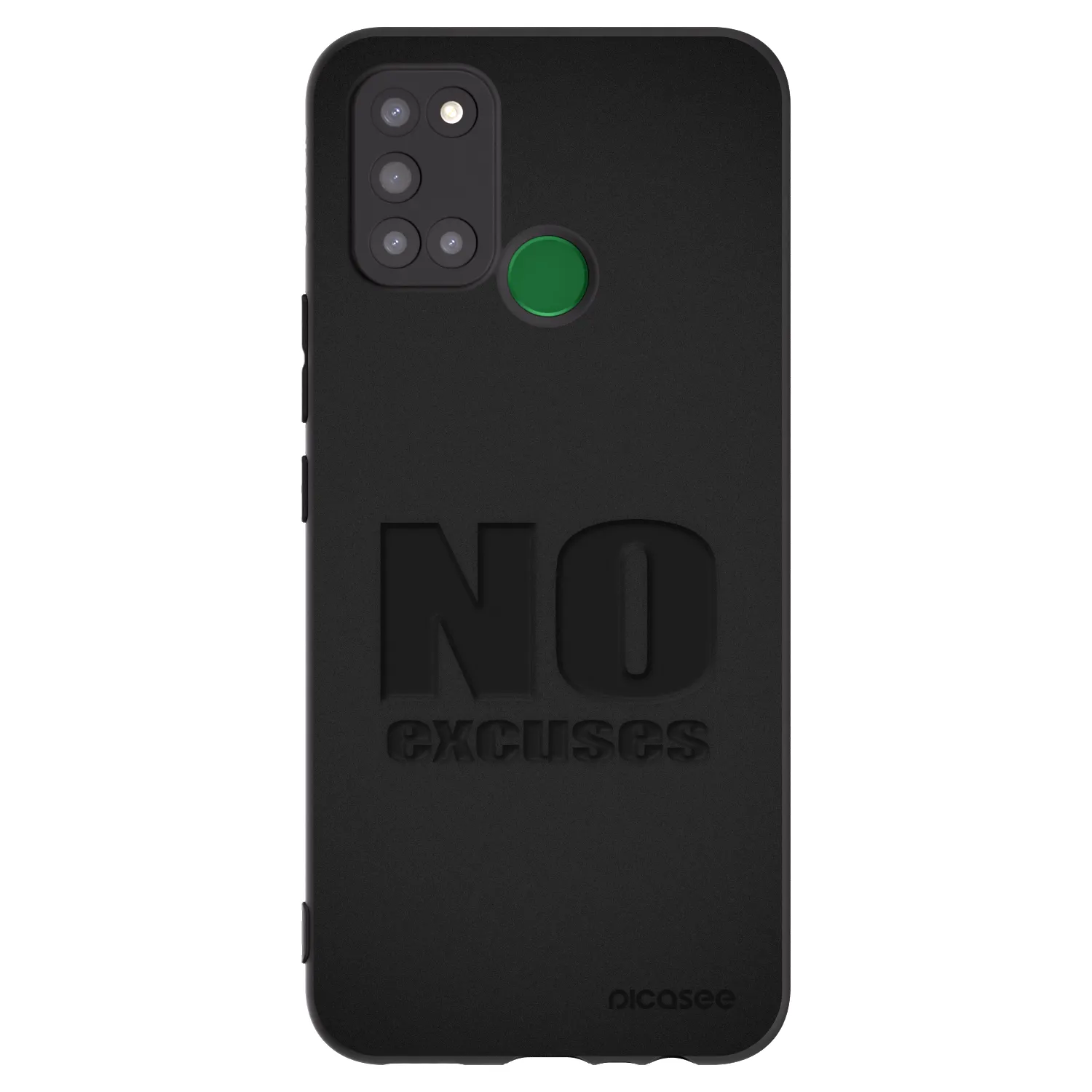 Picasee silikónový čierny obal pre Realme 7i - No Excuses