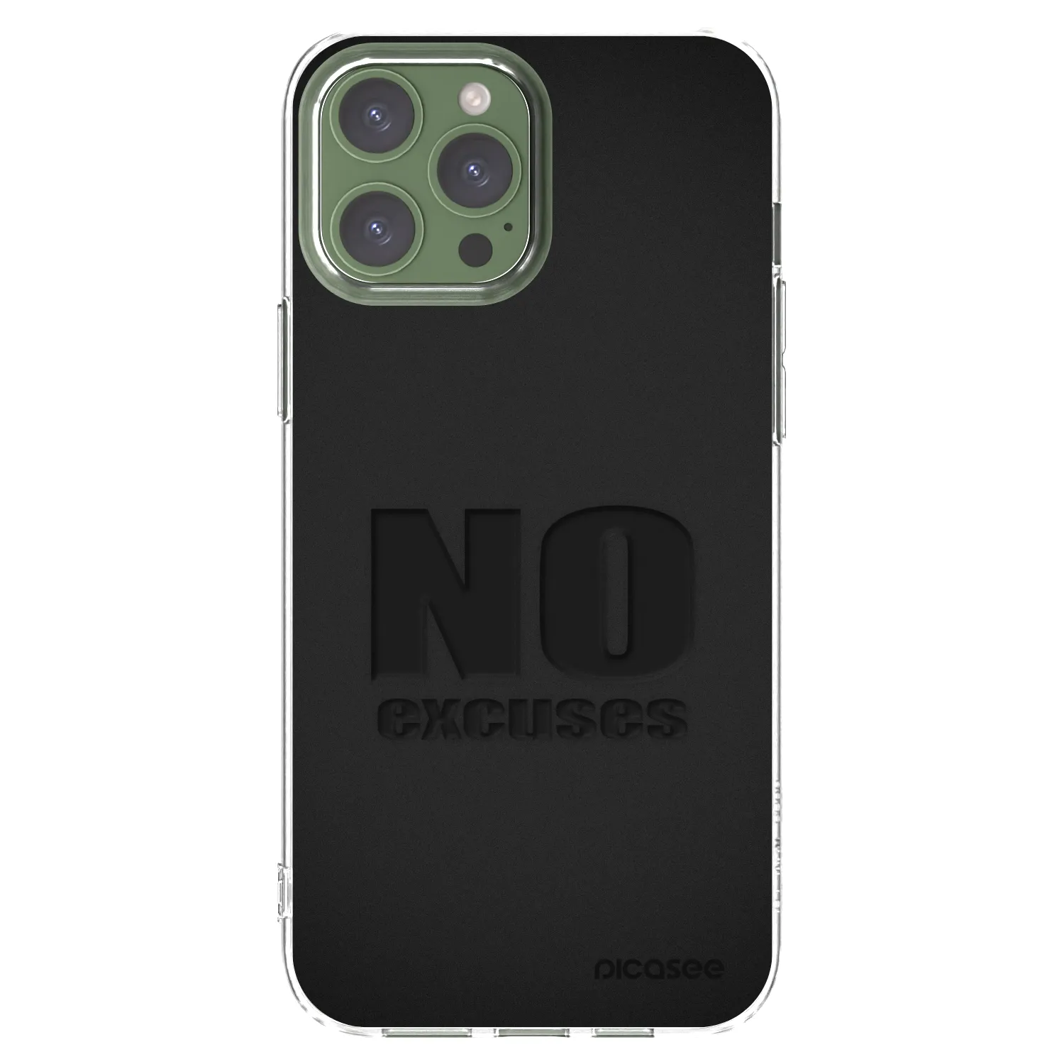 Silikónový prehľadný obal pre Apple iPhone 13 Pro Max - No Excuses