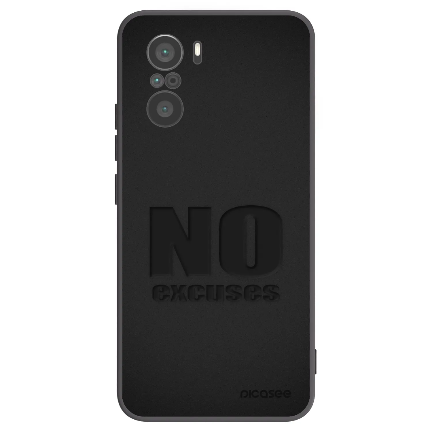 Picasee silikónový čierny obal pre Xiaomi Poco F3 - No Excuses