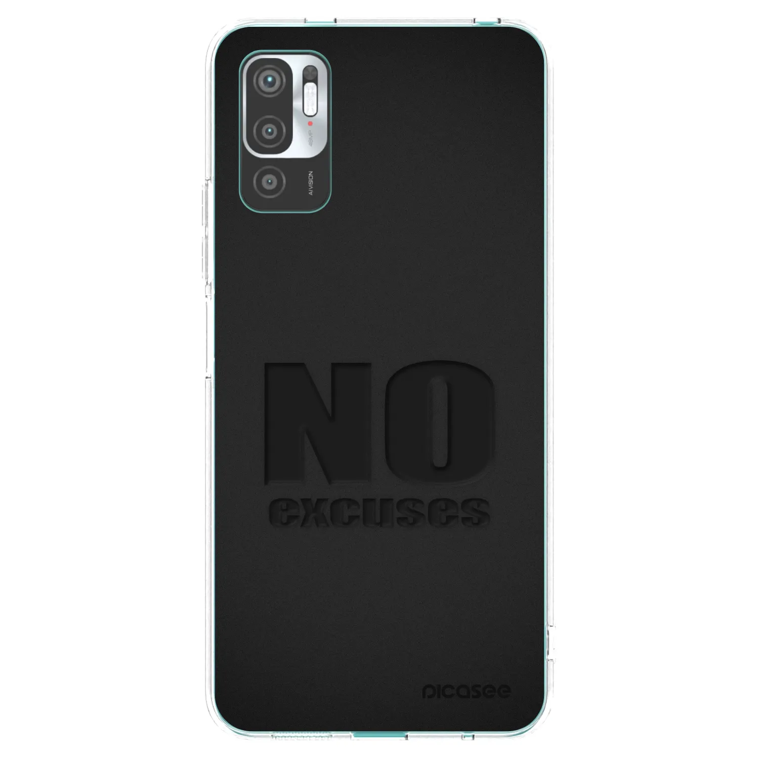 Silikónový prehľadný obal pre Xiaomi Redmi Note 10 5G - No Excuses