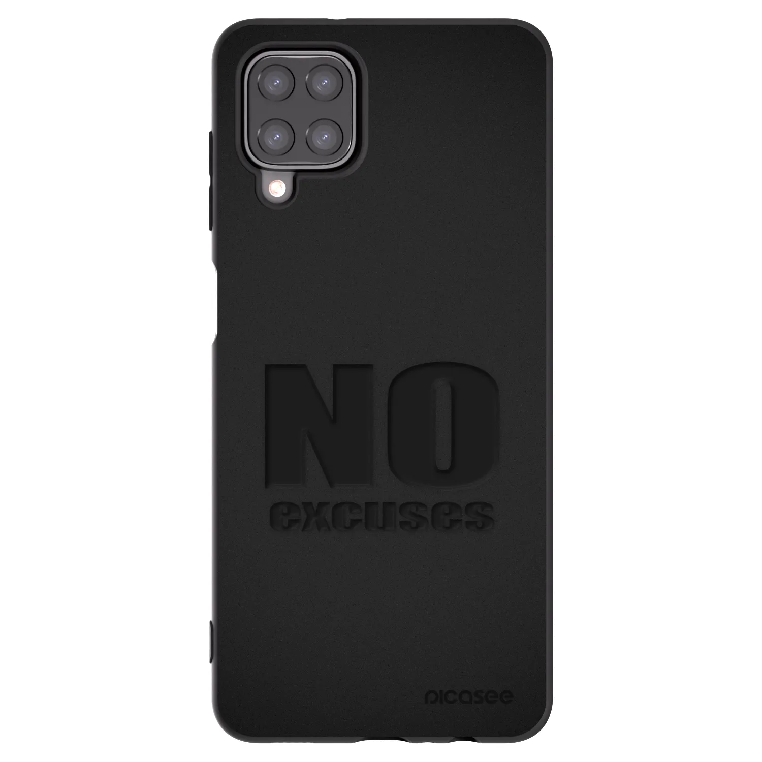 Picasee silikónový čierny obal pre Samsung Galaxy M12 M127F - No Excuses