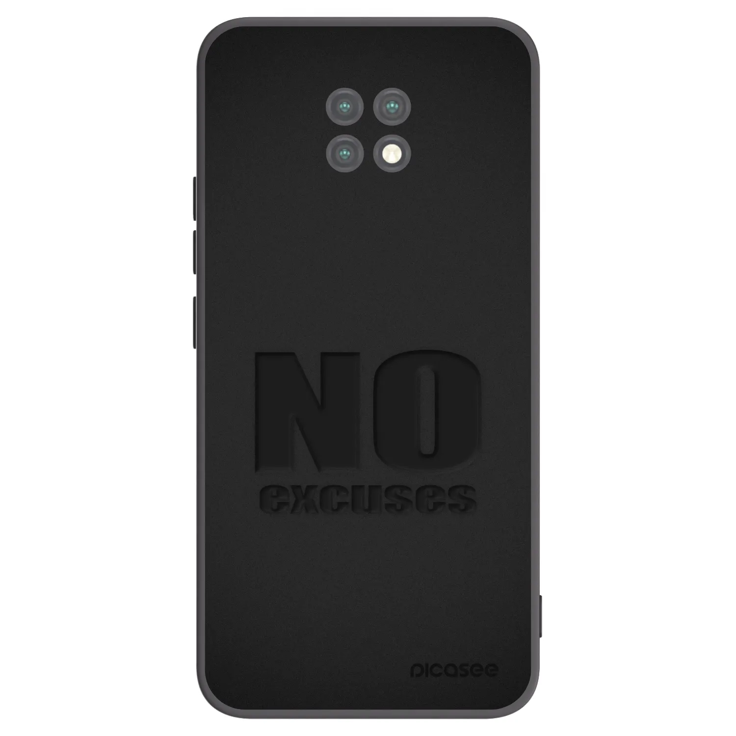 Picasee silikónový čierny obal pre Xiaomi Redmi Note 9T - No Excuses