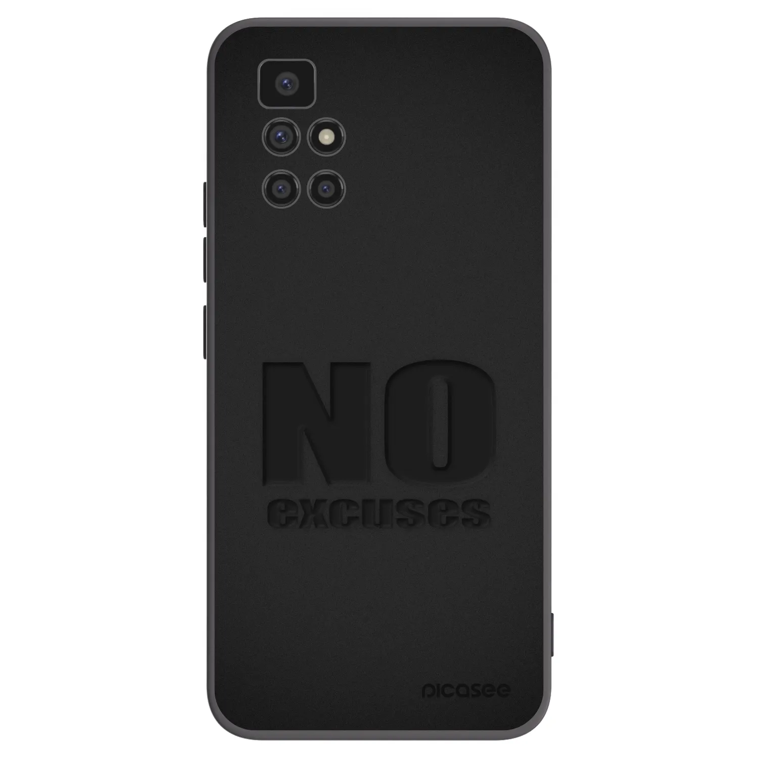 Picasee silikónový čierny obal pre Xiaomi Redmi 10 - No Excuses