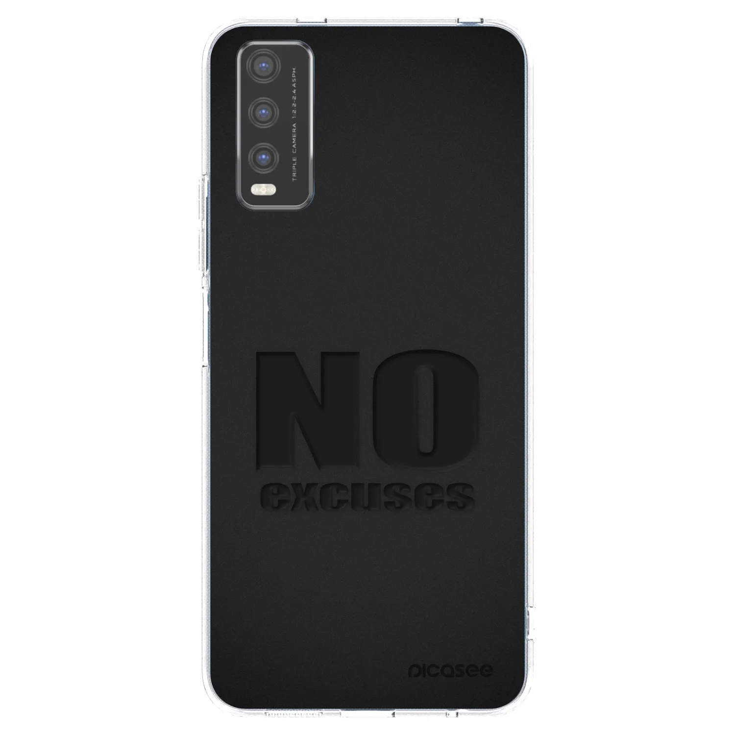 Picasee silikónový prehľadný obal pre Vivo Y20s - No Excuses