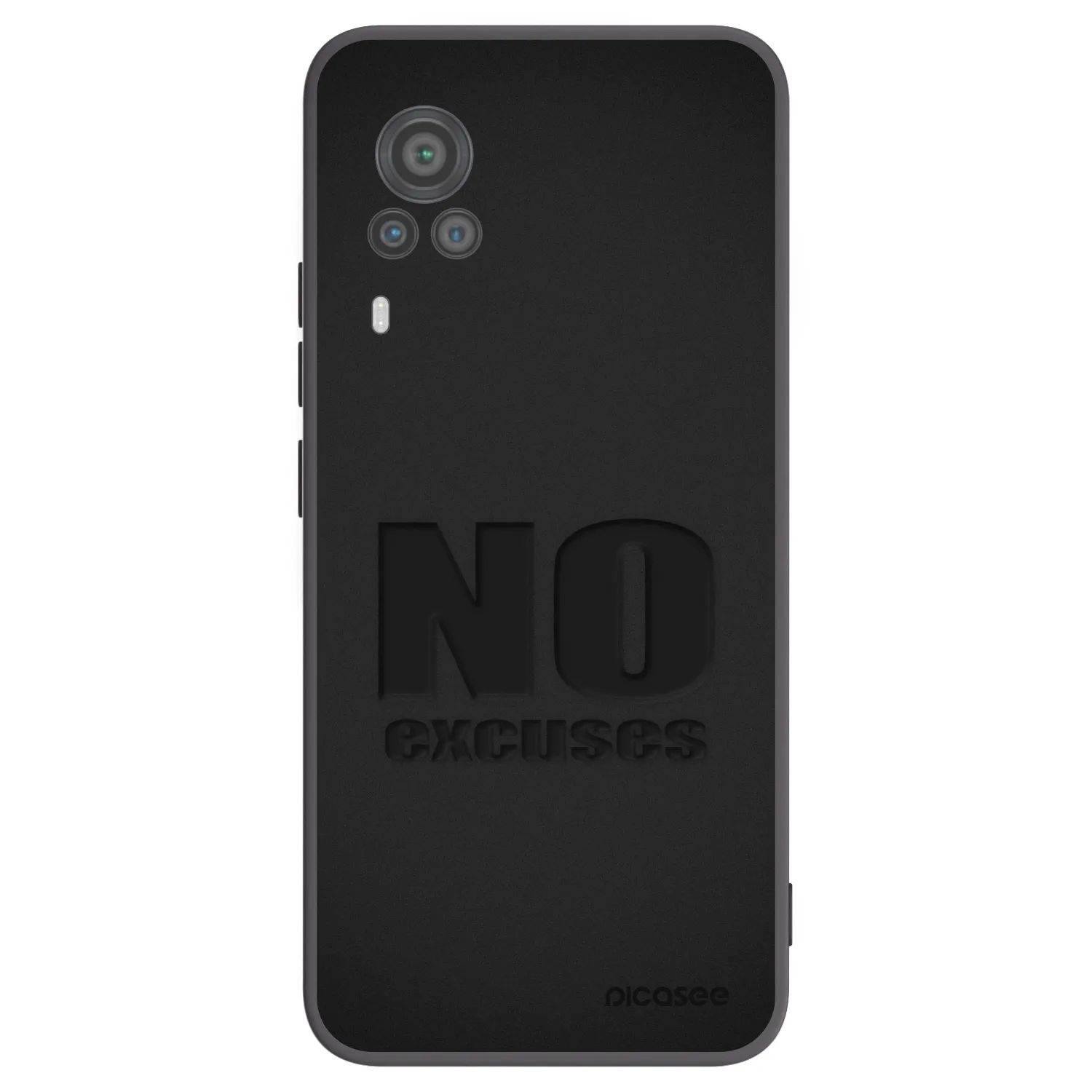 Picasee silikónový čierny obal pre Vivo X60 Pro 5G - No Excuses