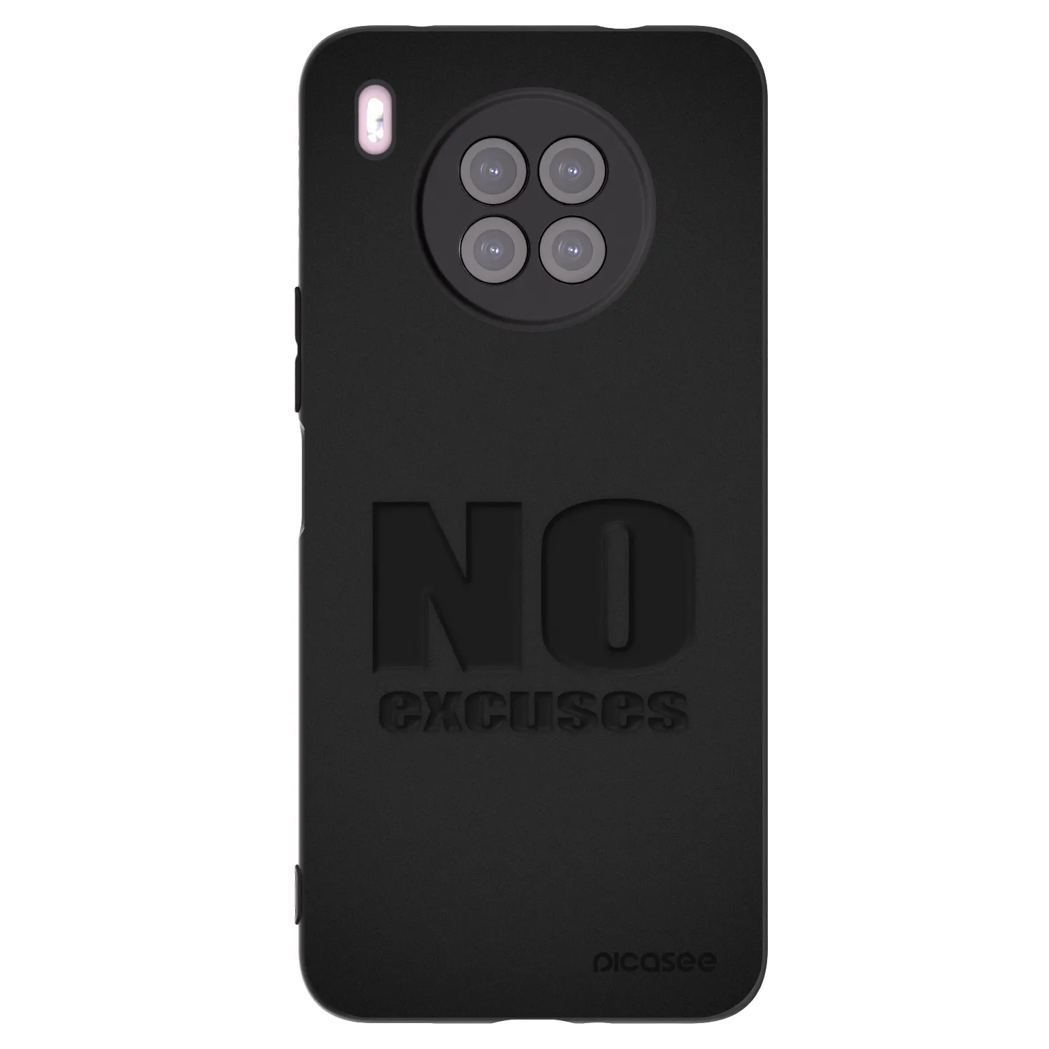 Picasee silikónový čierny obal pre Huawei Nova 8i - No Excuses