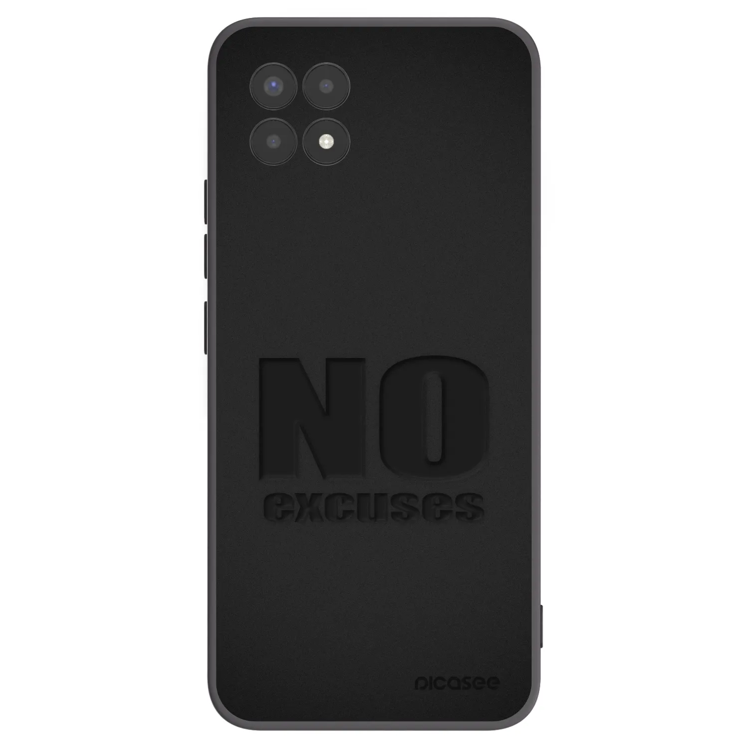 Picasee silikónový čierny obal pre Realme 8i - No Excuses
