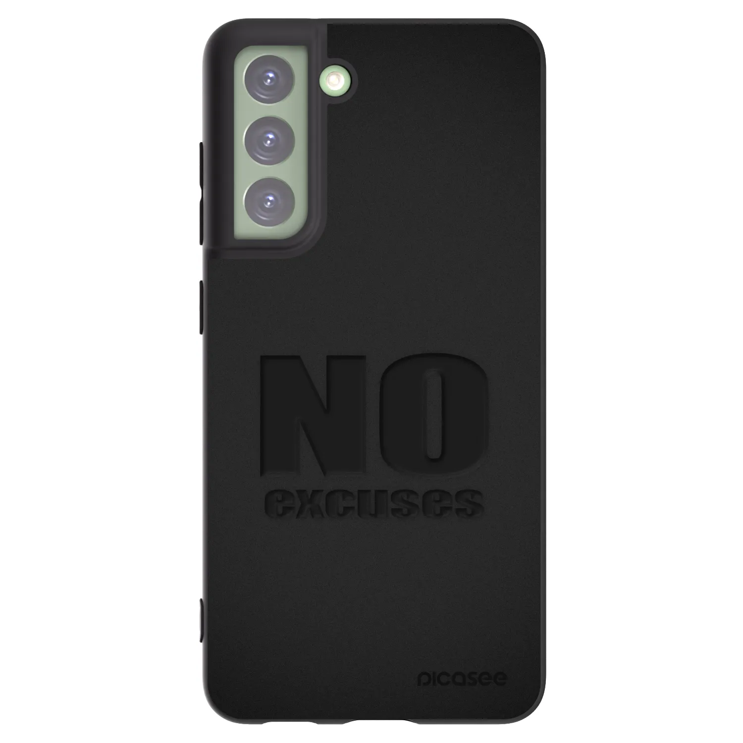 Silikónový čierny obal pre Samsung Galaxy S21 FE 5G - No Excuses