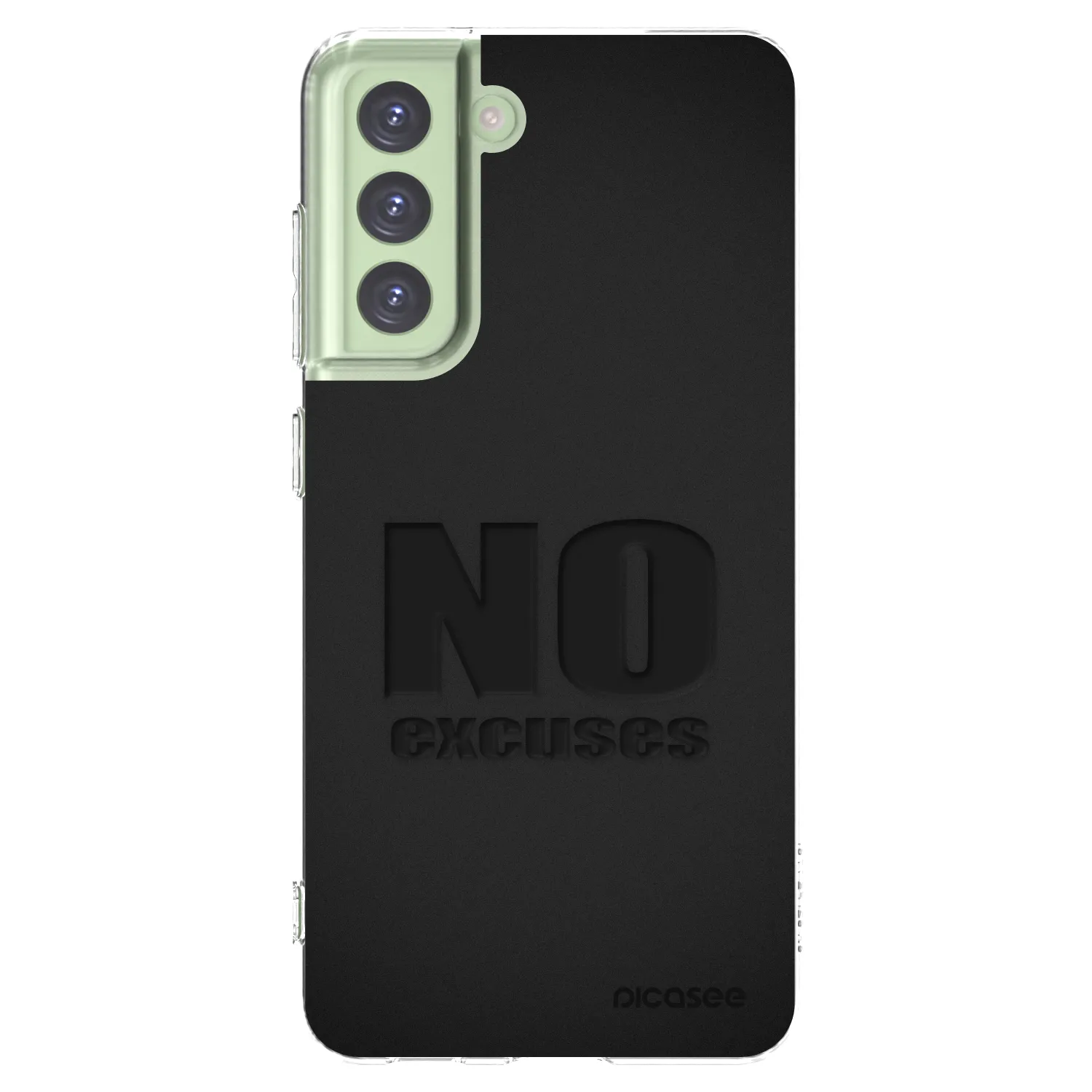 Silikónový prehľadný obal pre Samsung Galaxy S21 FE 5G - No Excuses