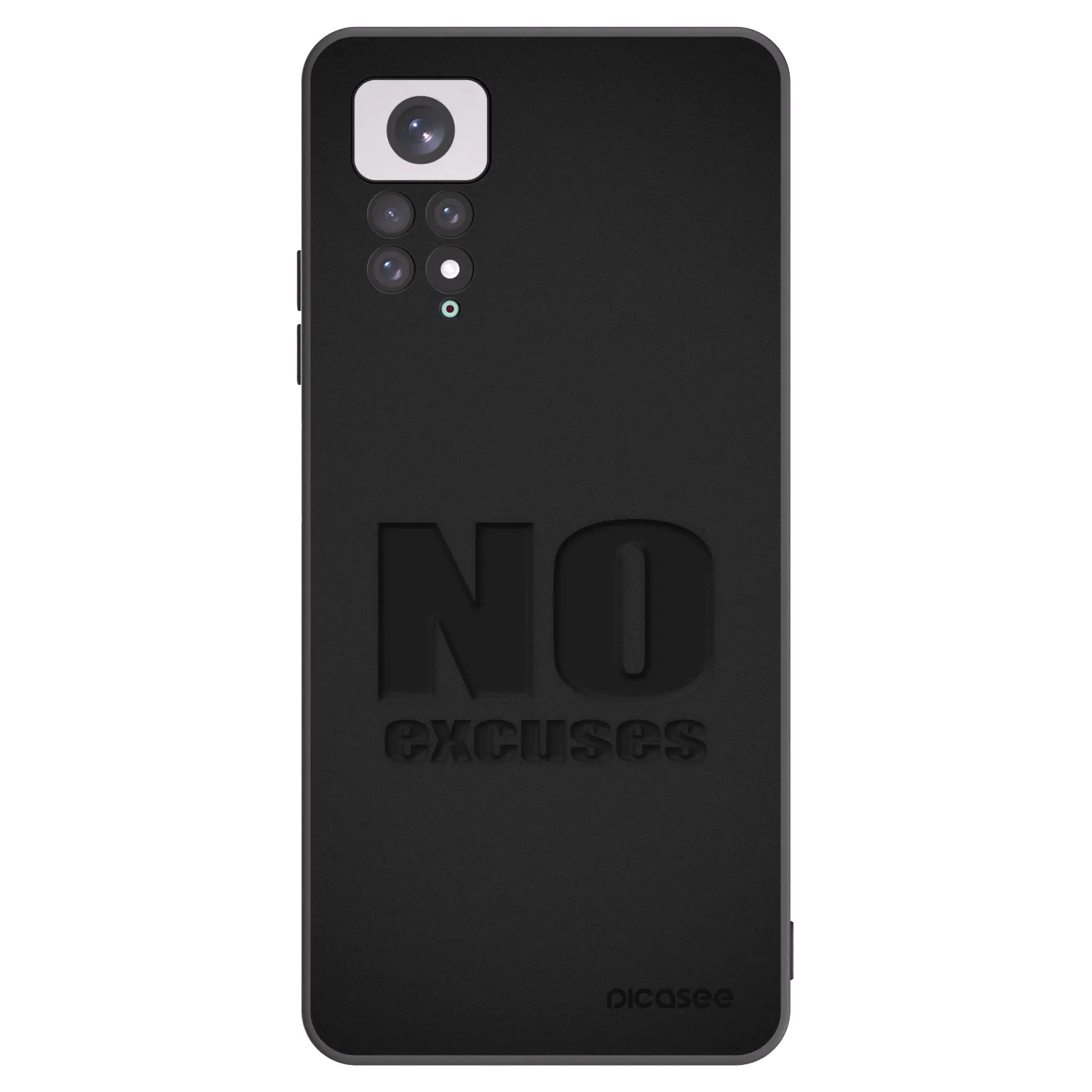 Silikónový čierny obal pre Xiaomi Redmi Note 11 - No Excuses
