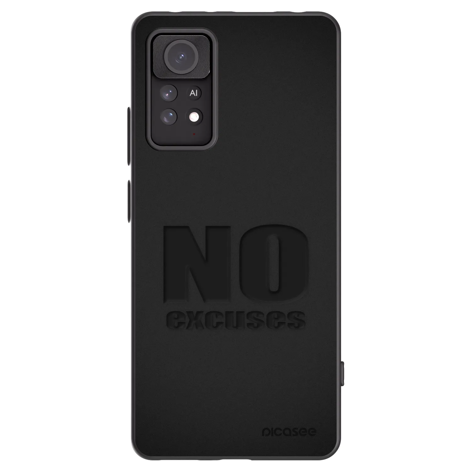 Picasee silikónový čierny obal pre Xiaomi Redmi Note 11 Pro - No Excuses