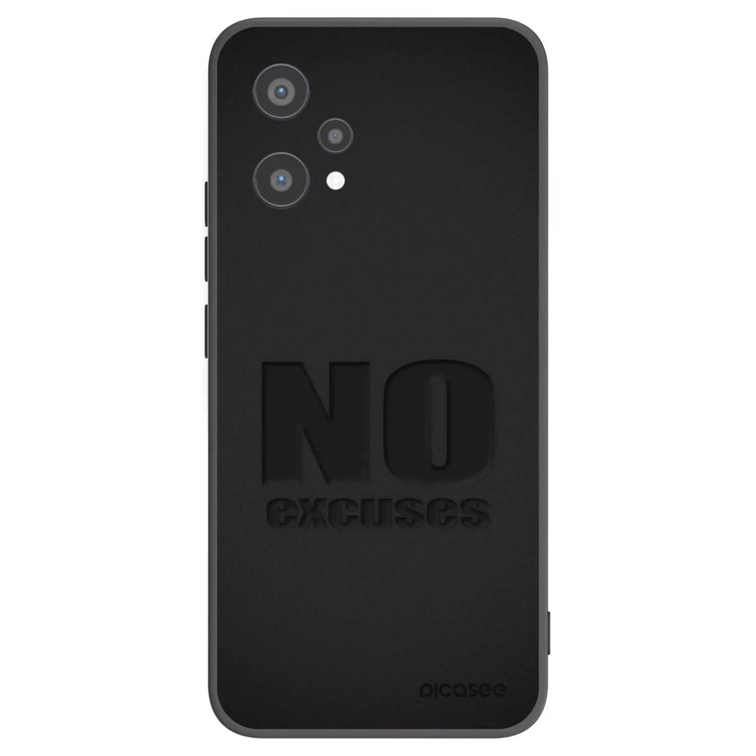 Picasee silikónový čierny obal pre Realme 9 Pro 5G - No Excuses