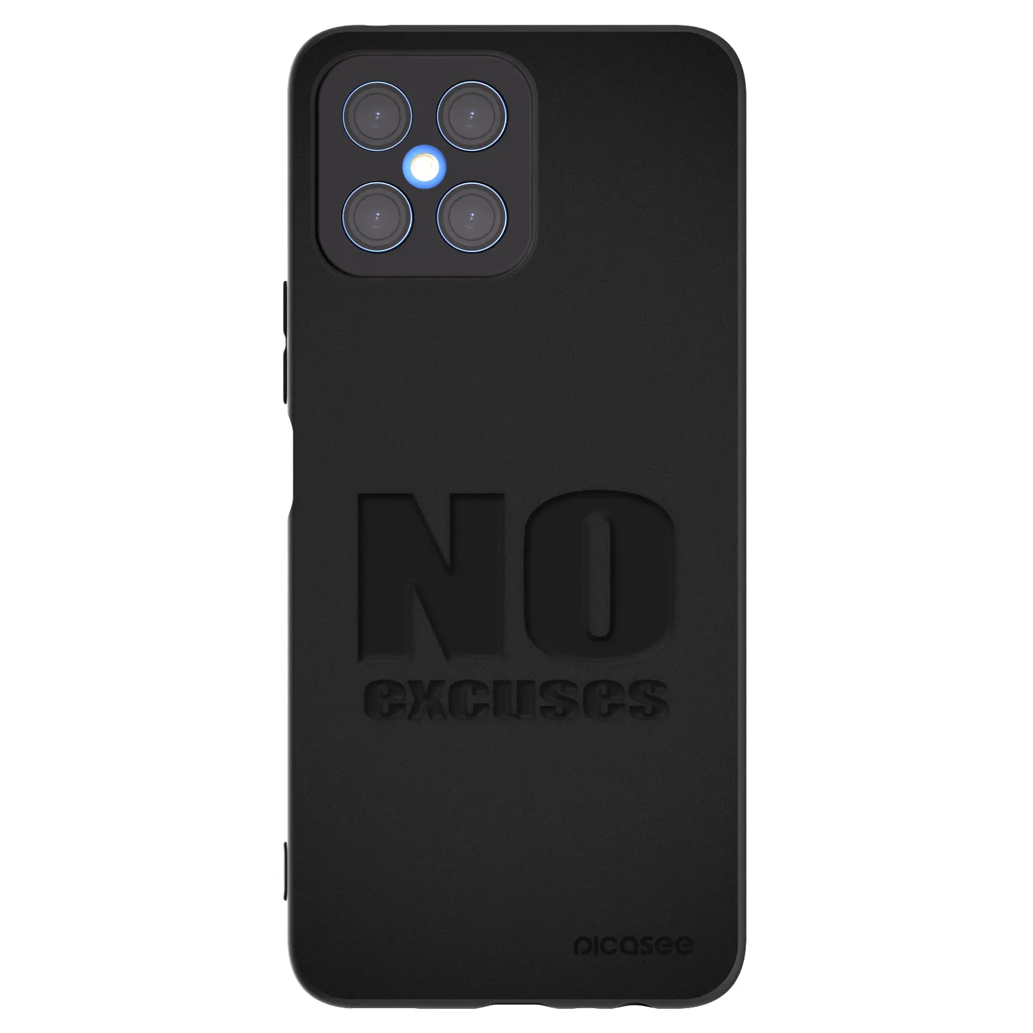 Picasee silikónový čierny obal pre Honor X8 4G - No Excuses