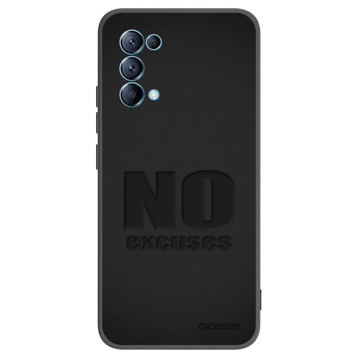 Picasee silikónový čierny obal pre OPPO Reno 5 5G - No Excuses