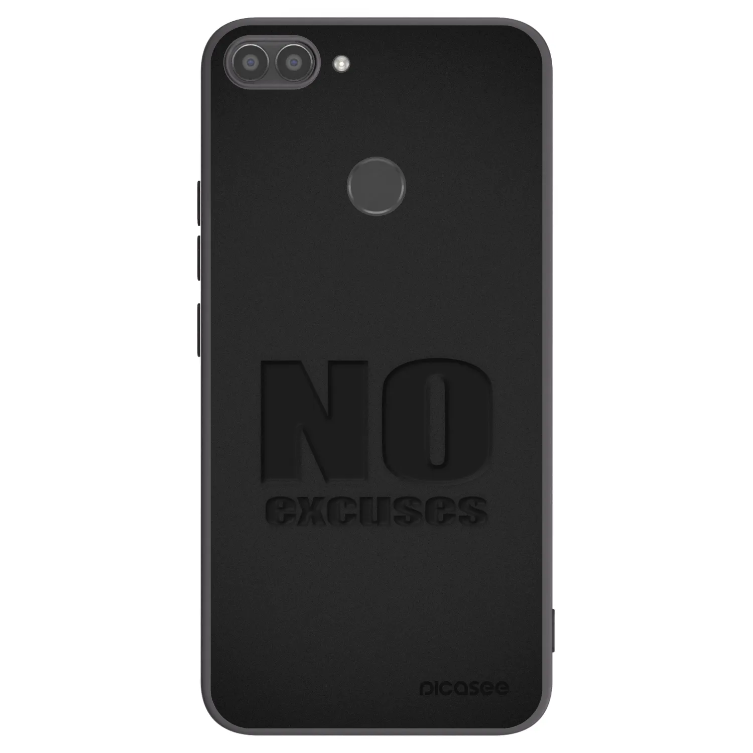 Picasee silikónový čierny obal pre Huawei P Smart - No Excuses