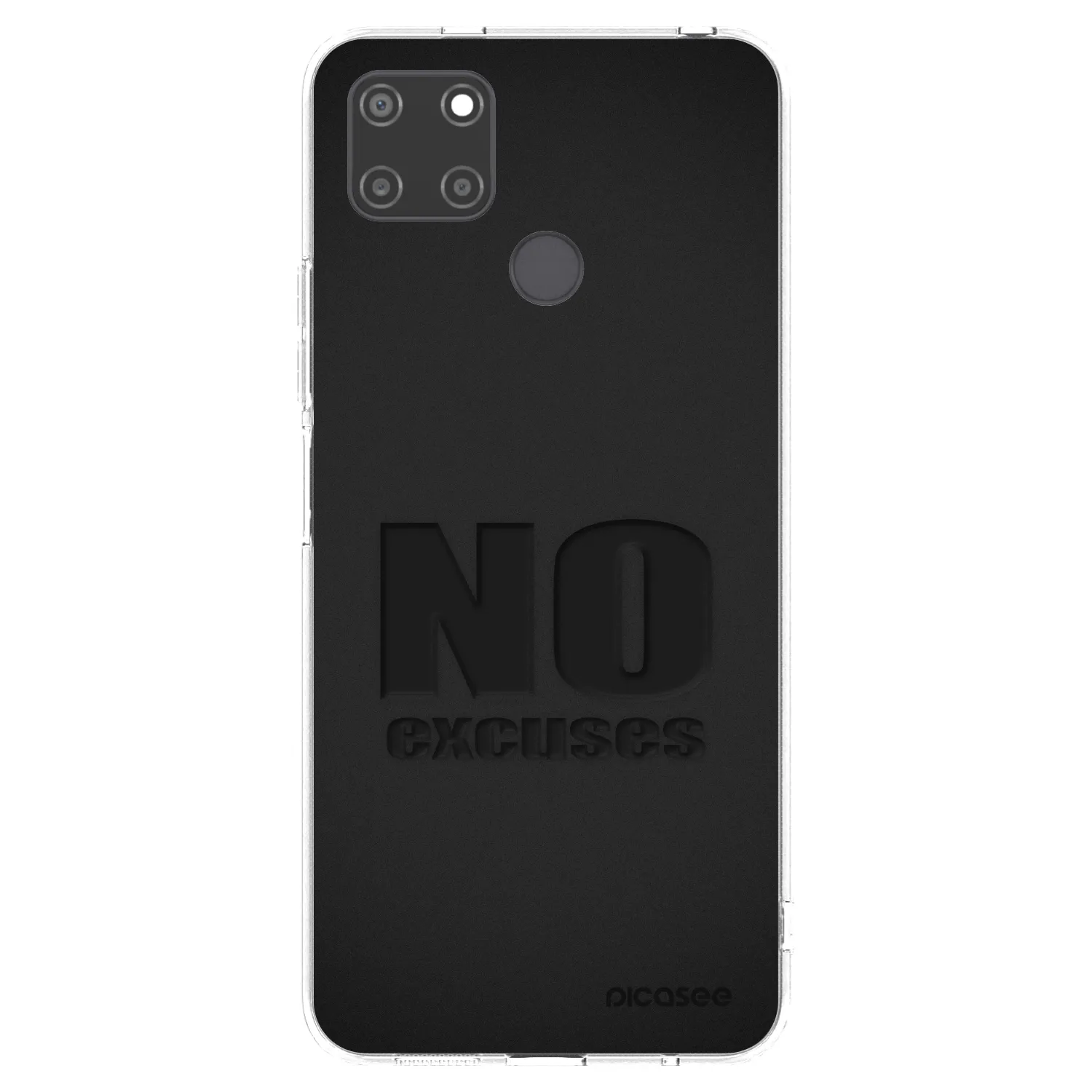 Picasee silikónový prehľadný obal pre Realme C21Y - No Excuses
