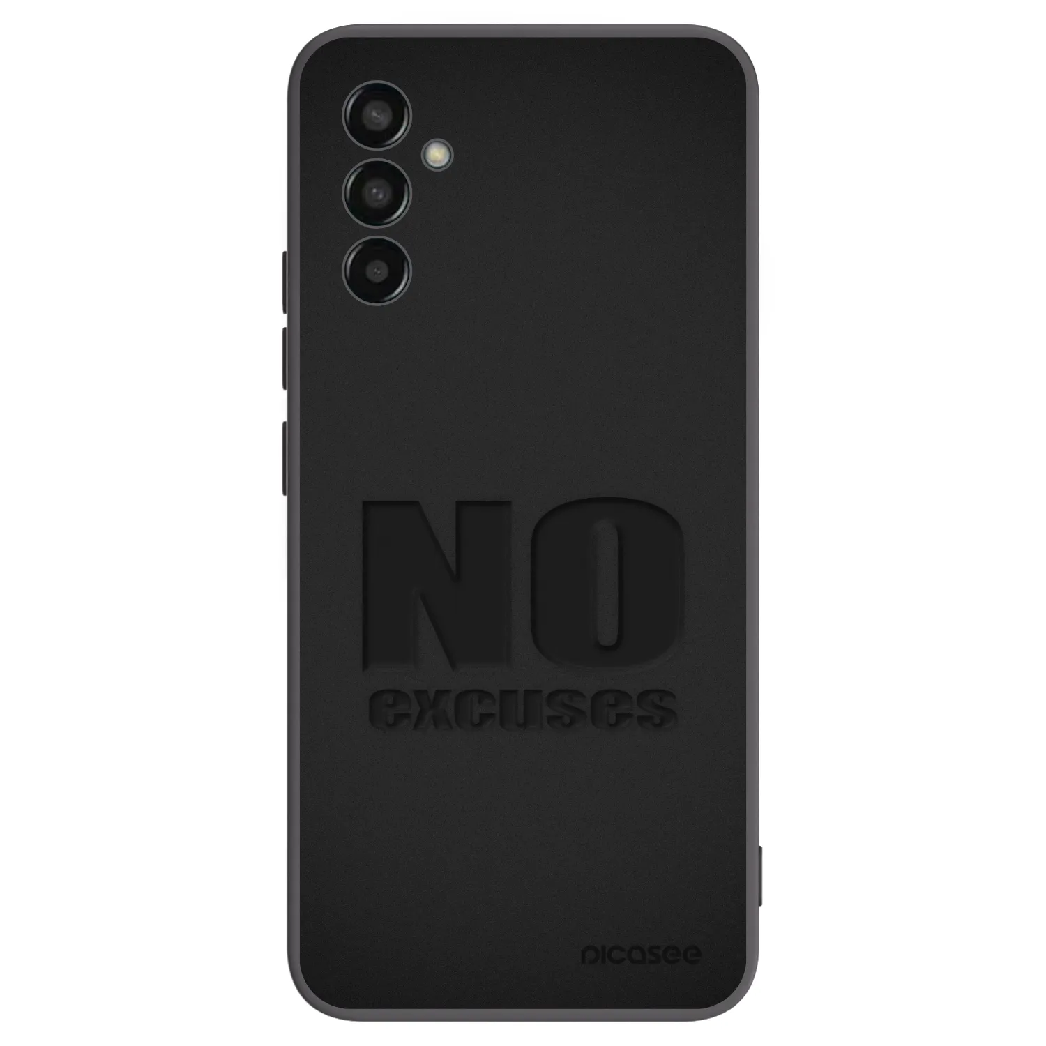 Picasee silikónový čierny obal pre Samsung Galaxy M13 M135F - No Excuses