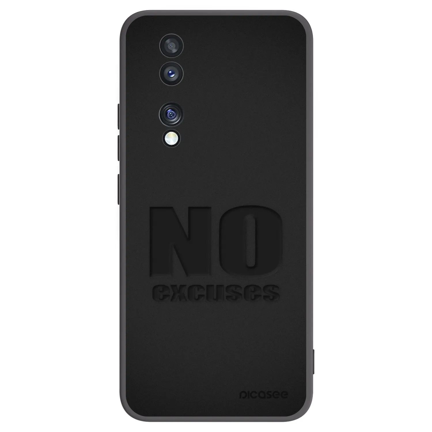 Silikónový čierny obal pre Honor 70 - No Excuses