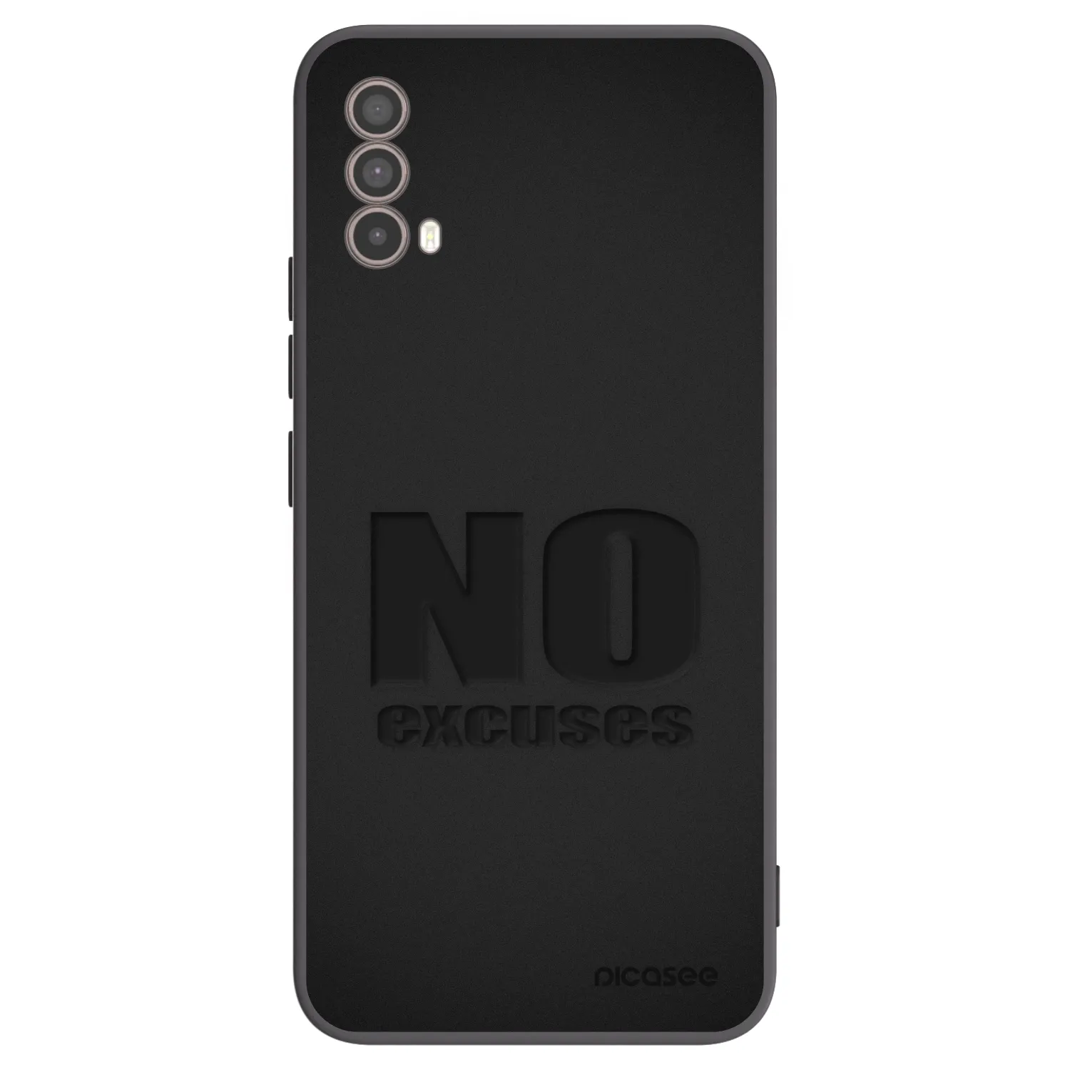 Silikónový čierny obal pre Motorola Moto E40 - No Excuses