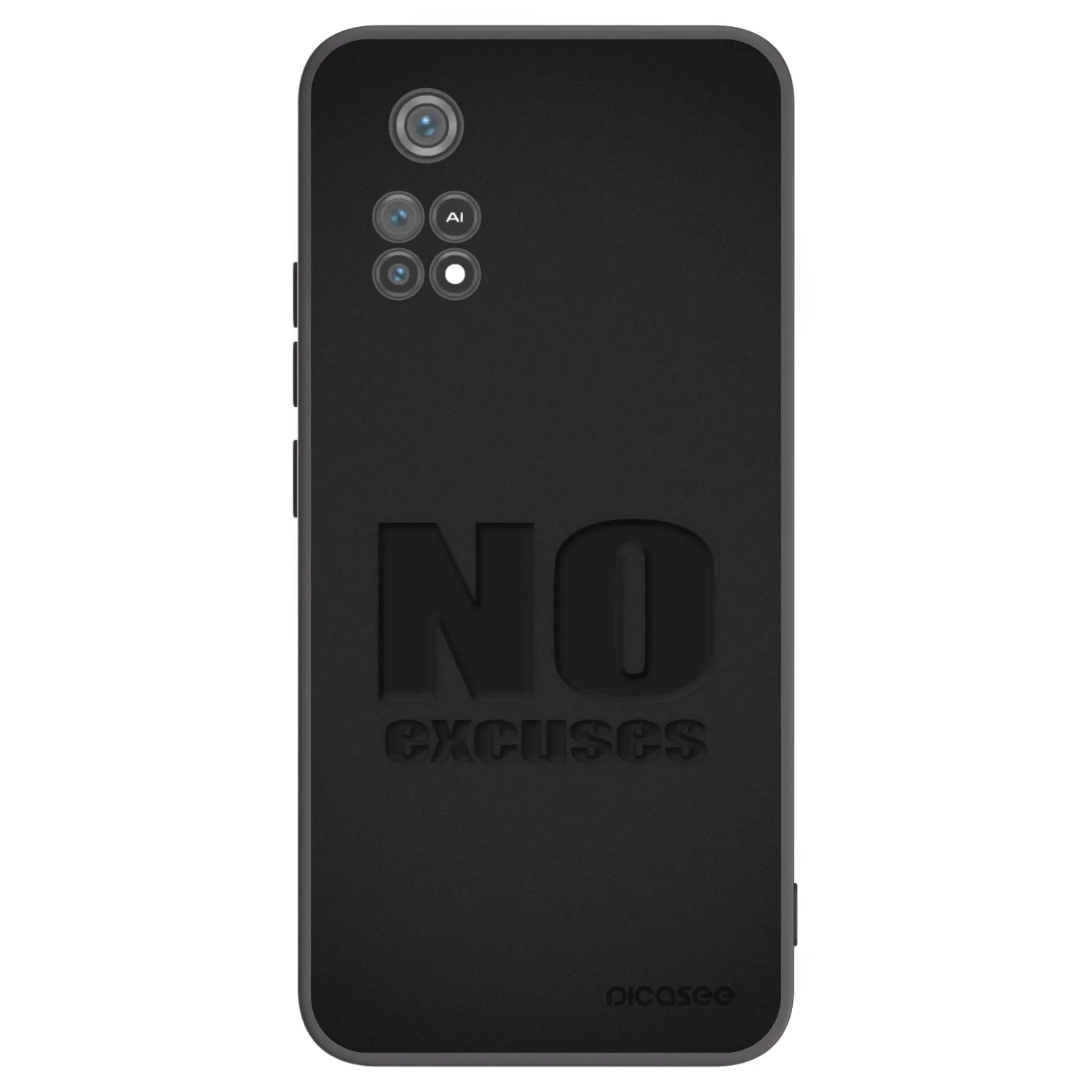 Silikónový čierny obal pre Xiaomi Poco M4 Pro - No Excuses