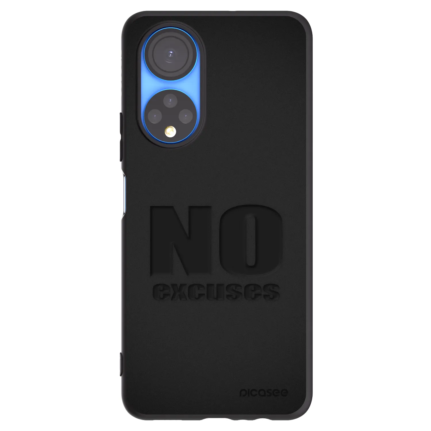 Picasee silikónový čierny obal pre Honor X7 - No Excuses
