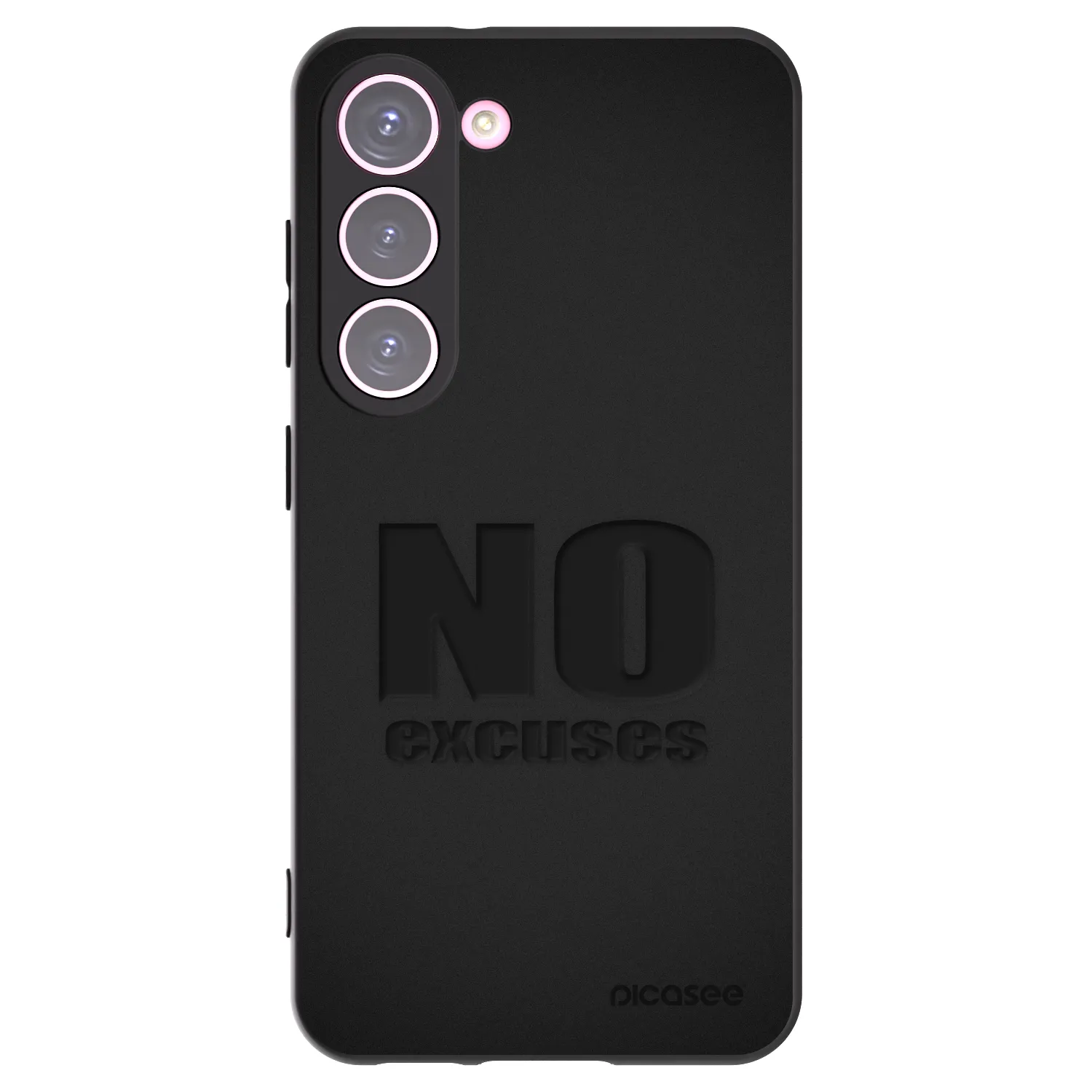 Silikónový čierny obal pre Samsung Galaxy S23 5G - No Excuses