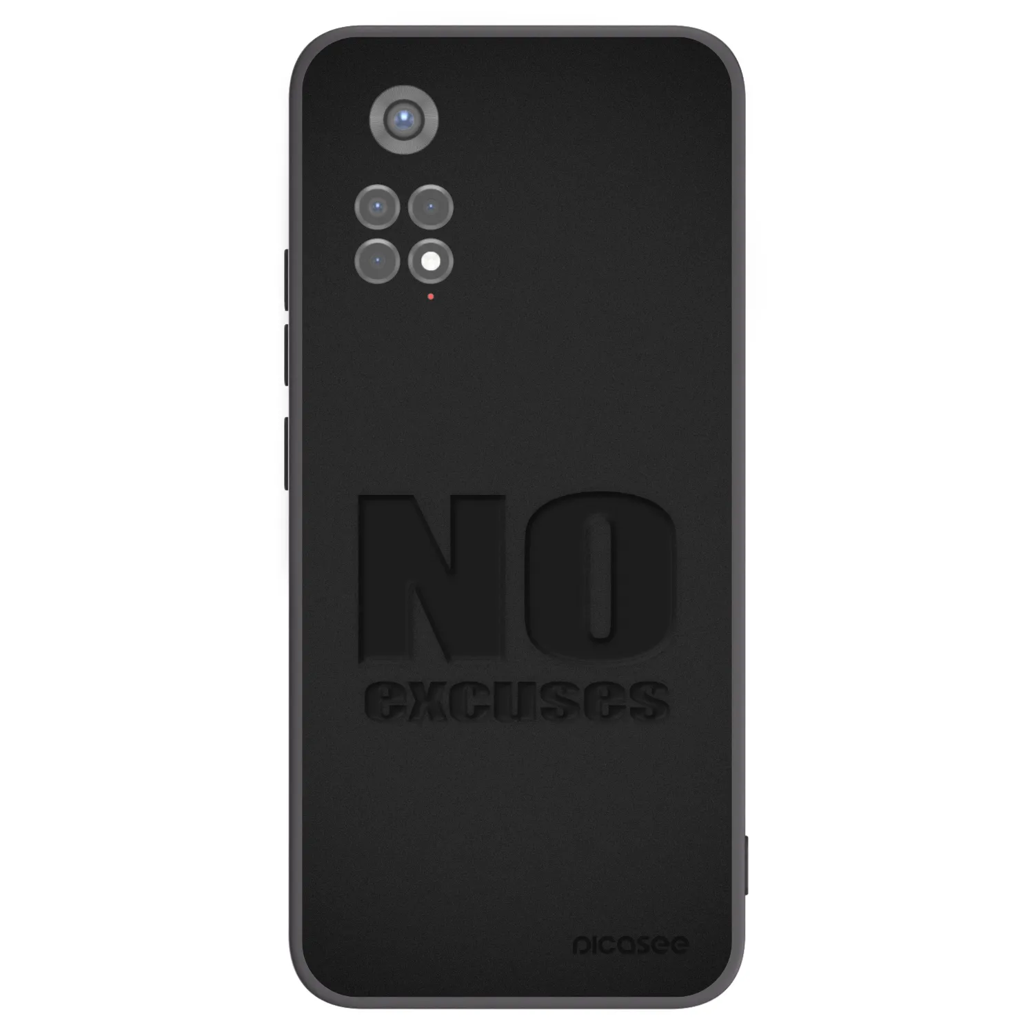 Picasee silikónový čierny obal pre Xiaomi Redmi Note 11S 5G - No Excuses
