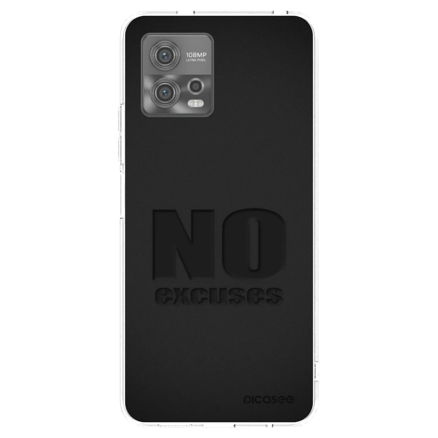 Silikónový prehľadný obal pre Motorola Moto G72 - No Excuses