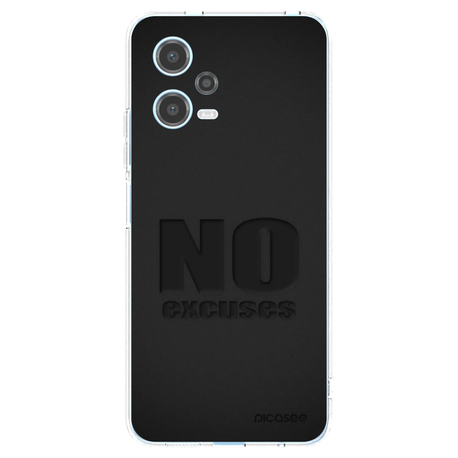 Silikónový prehľadný obal pre Xiaomi Redmi Note 12 5G - No Excuses