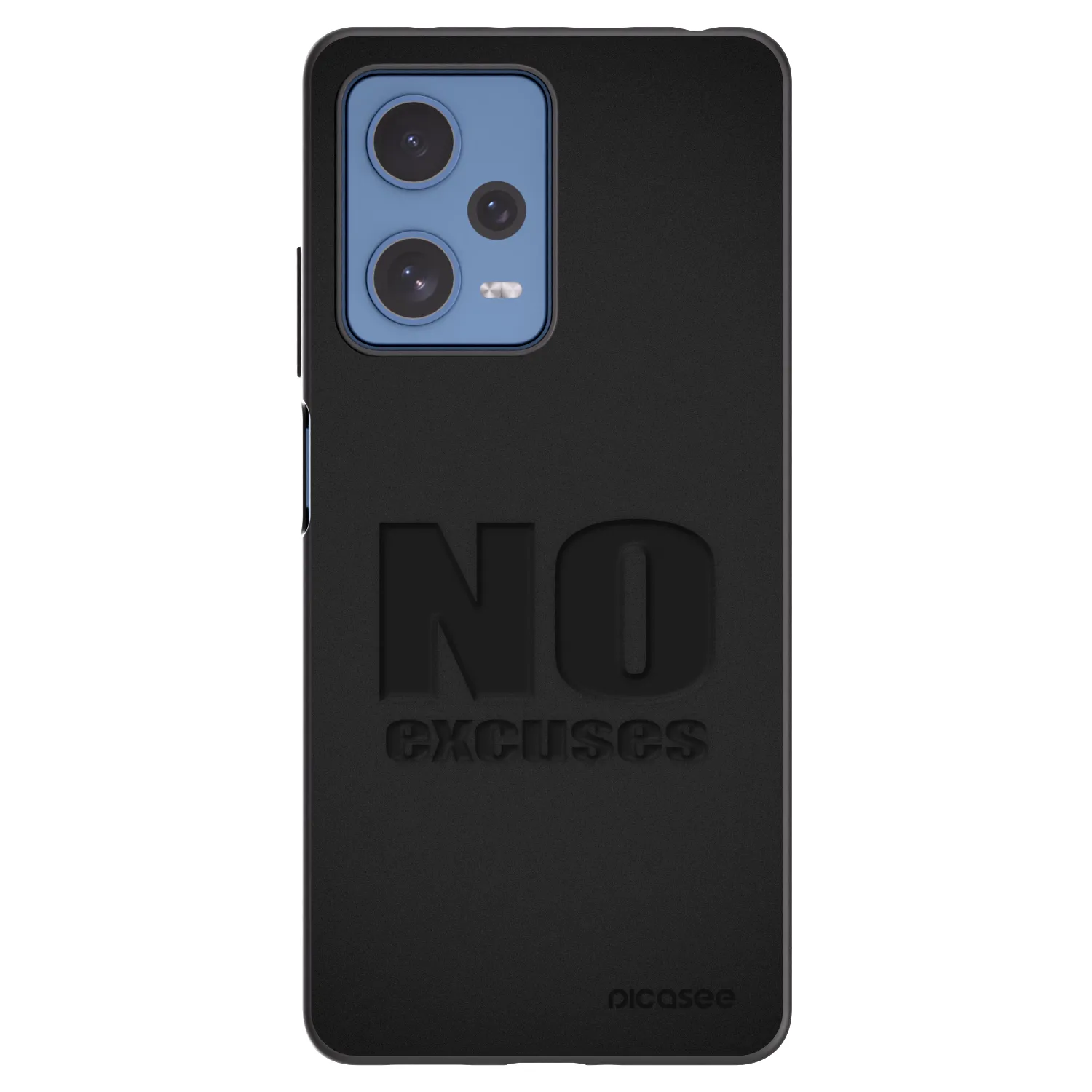 Picasee silikónový čierny obal pre Xiaomi Redmi Note 12 Pro 5G - No Excuses