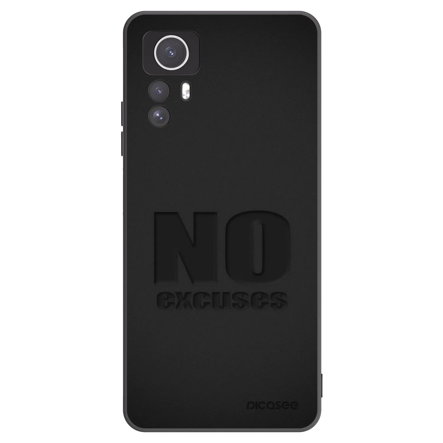 Silikónový čierny obal pre Xiaomi Redmi Note 12S - No Excuses