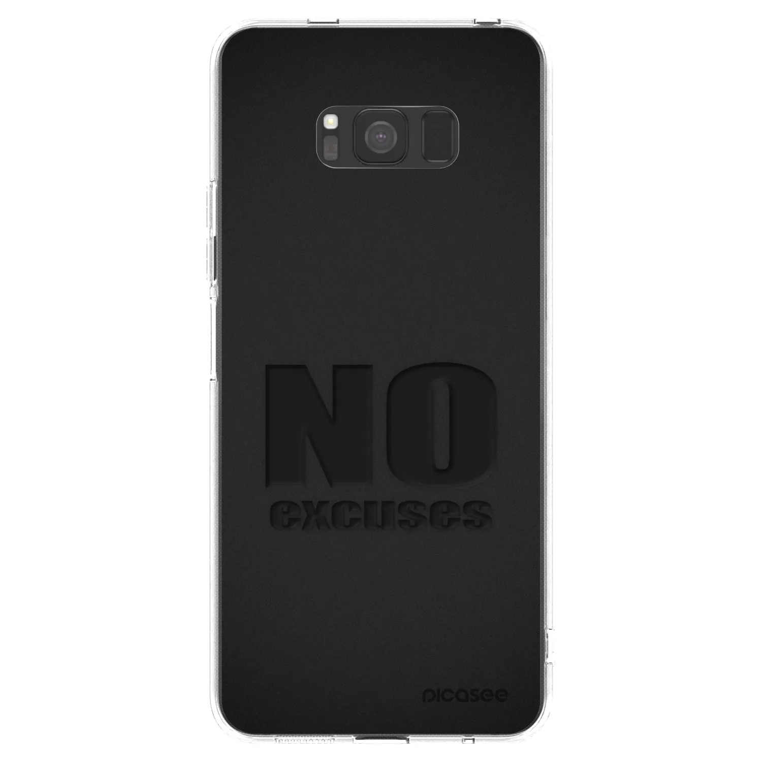 Picasee silikónový prehľadný obal pre Samsung Galaxy S8 G950F - No Excuses